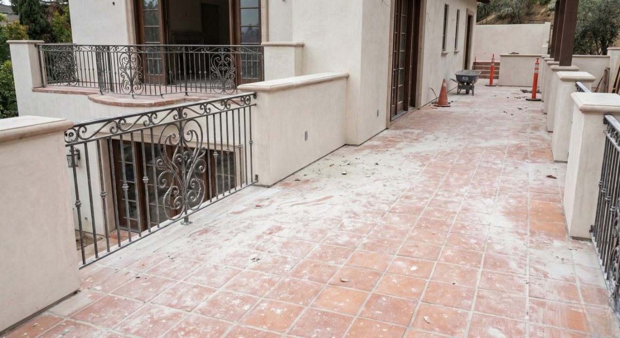 Patio and terrace surface detailing for luxury homes