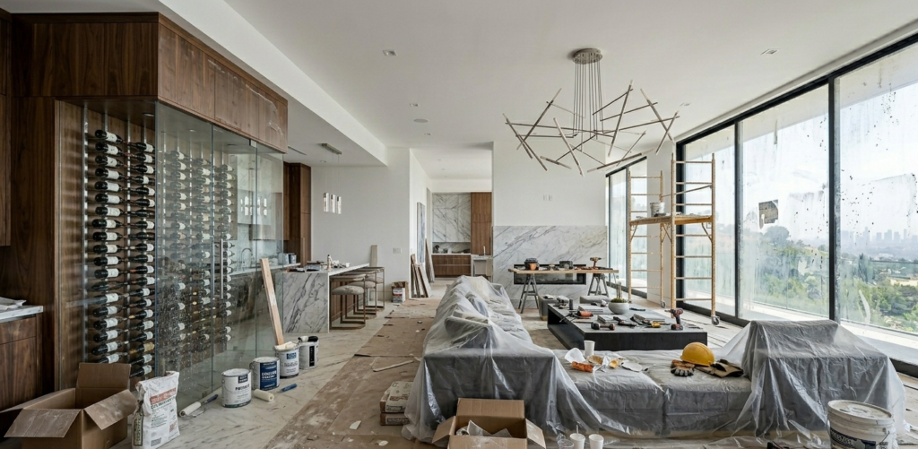 Bel Air Modern Villa: Kitchen & Dining