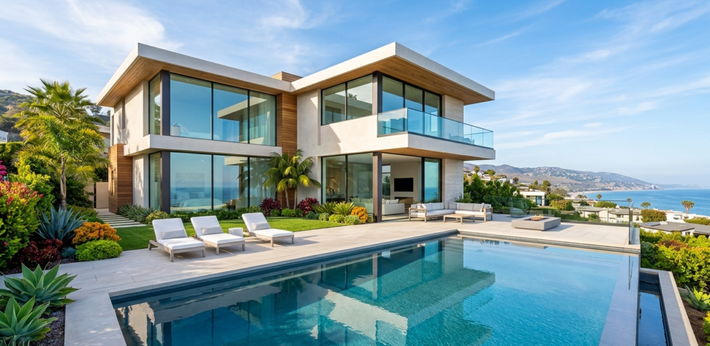 Pacific Palisades Luxury Villa: Pool Area